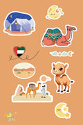 Camel 9pc Stickers