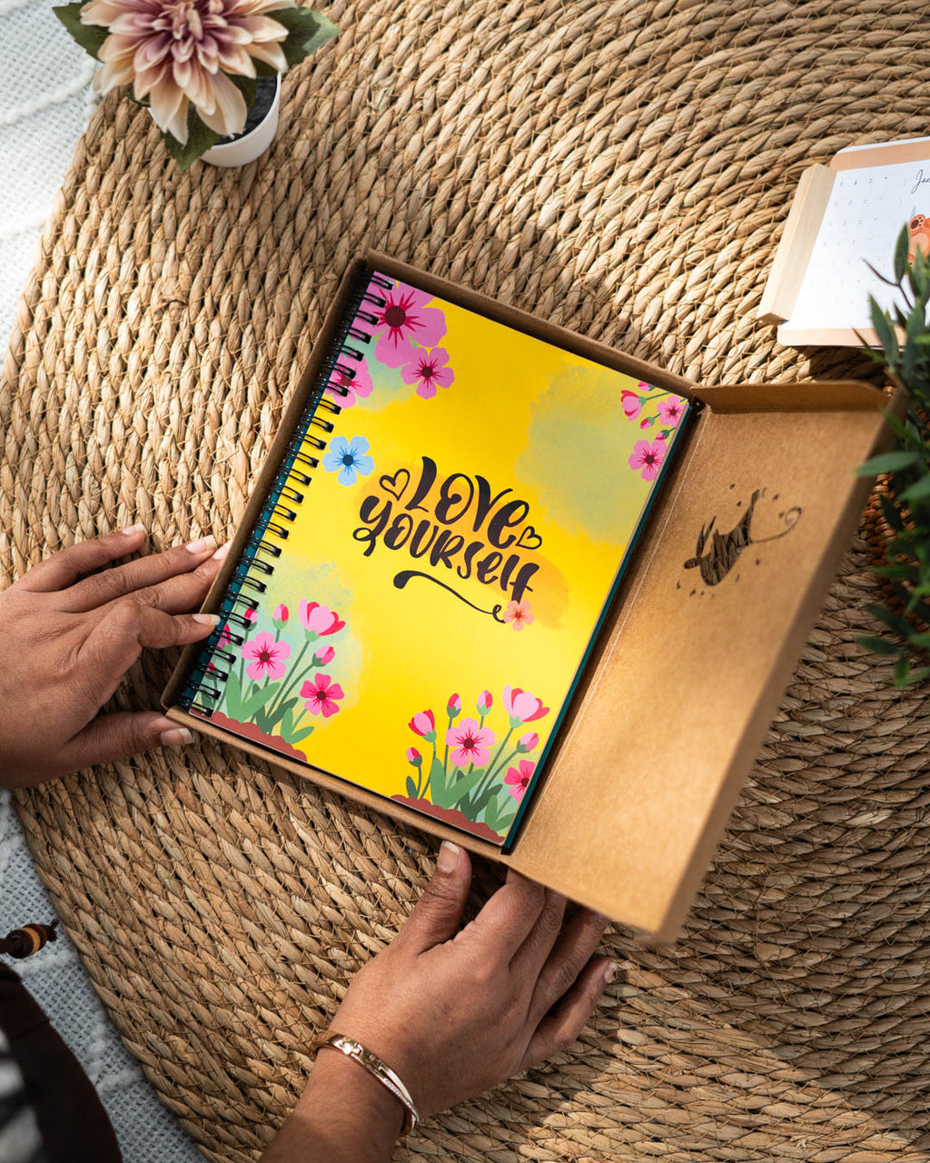 Love Yourself Planner Combo | A5 Journal + Daily Planner + Stickers
