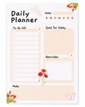 Daily Planner | A5 Gum Bound Planning Pad (30 Pages)