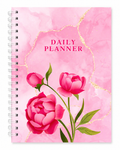 Daily Planner – Pink Rose | A5 Spiral Bound Planner (30 Pages)