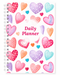 Daily Planner – Heart | A5 Spiral Bound Planner (30 Pages)