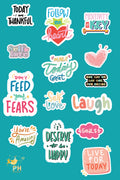 Scrapbook 14pc Stickers