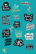 Scrapbook 16pc Stickers