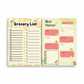 Weekly Meal Planner & Grocery List Pad – A4 (2 x A5) | Fridge Magnet | Peelable Sticky Back | 30 Pages Each