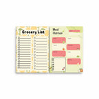 Weekly Meal Planner & Grocery List Pad – A5 (2 x A6) | Fridge Magnet | Peelable Sticky Back | 30 Pages Each